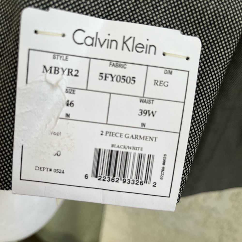 Calvin Klein Men's Charcoal Blazer - Picture 7 of 9
